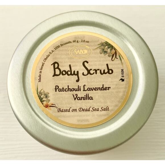SABON Body Scrub -Patchouli Lavender Vanilla- 60g Travel size - Picture 1 of 4